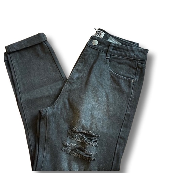 Dolls Kills The Rockn Rev high waisted distressed size 8 - Picture 3 of 9